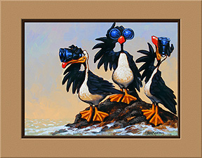 "Bird Watchers" art print by Trey Surtees