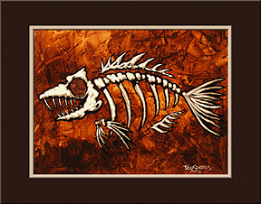 "Fish Bones" art print by Trey Surtees