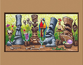 "Tiki Jungle Bar"  art print by Trey Surtees