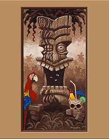 "Screamin' Tiki"  art print by Trey Surtees