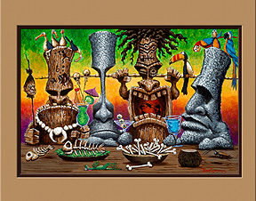 "Tiki Bar"  art print by Trey Surtees